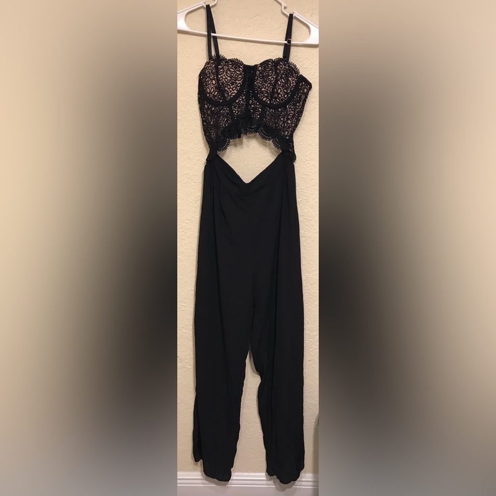 Black Lace Romper